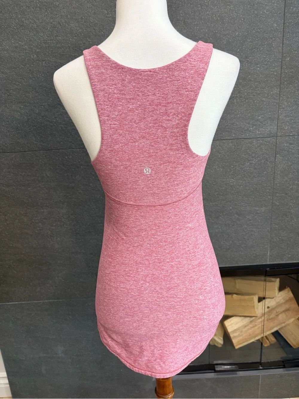 Lululemon Pink Heathered Racerback Tank - Picture 5 of 9